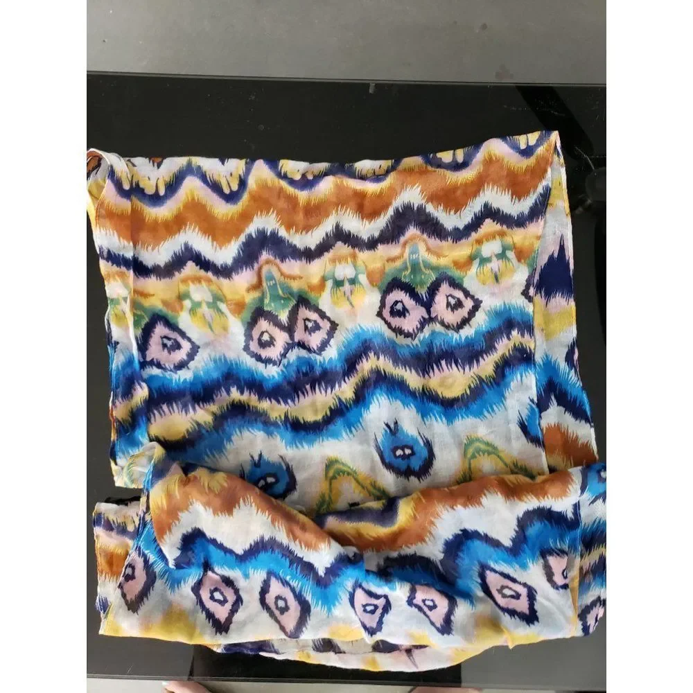 Boho Tie Dyed Multi‎ Print Infinity Scarf